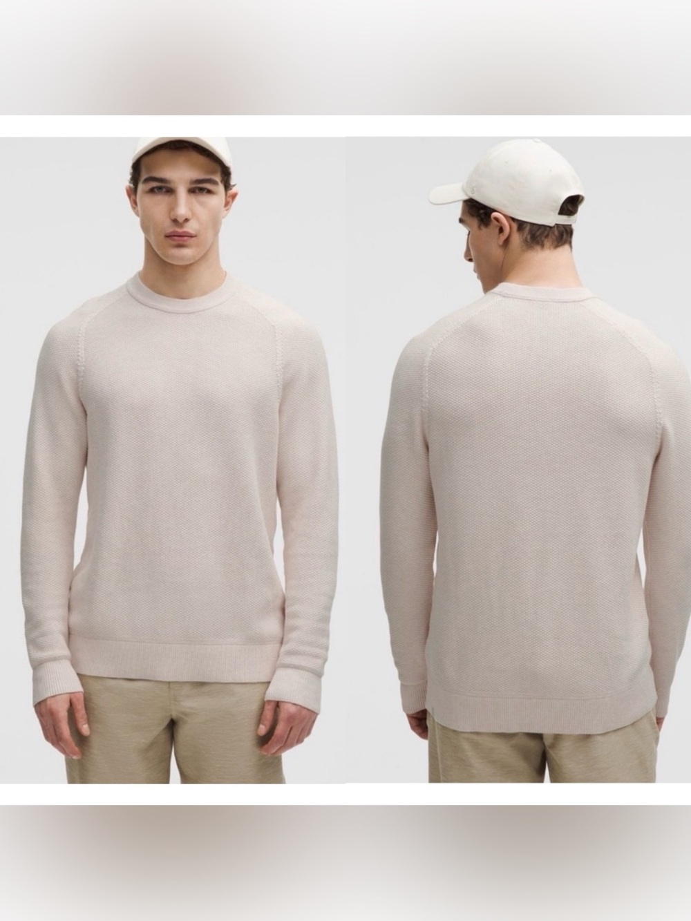 lululemon athletica Textured Knit Crewneck Sweater, Size Small